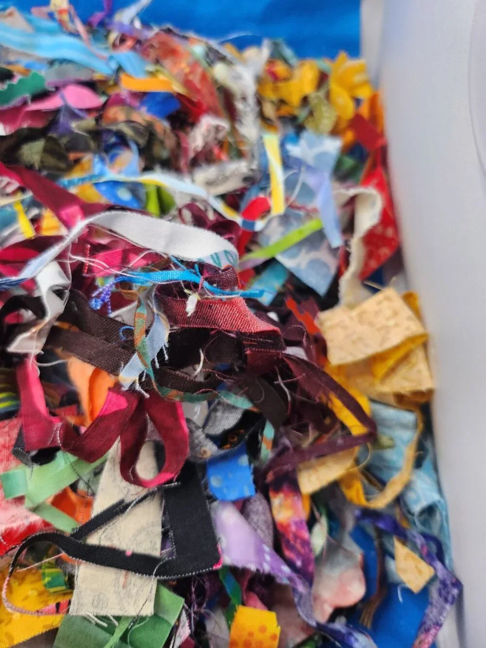 An grab bag of crumbs, confetti, and scraps